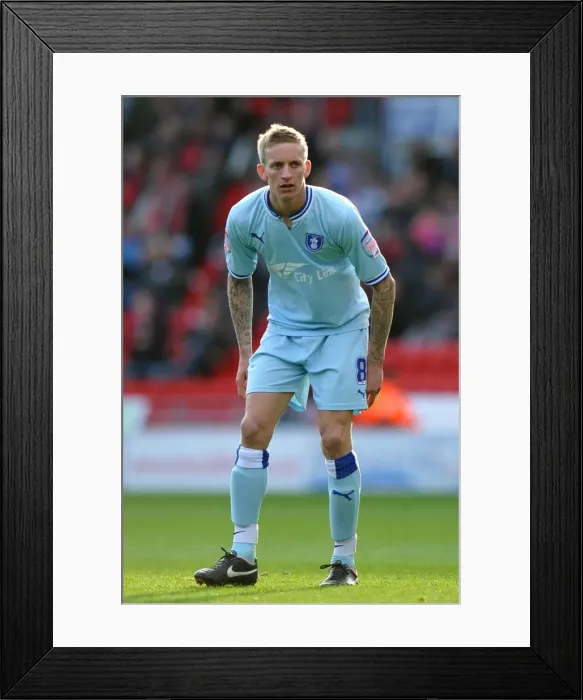 Framed Print : Coventry City's Carl Baker: Battle at Ricoh Arena vs Burnley and Keepmoat Stadium Showdown vs Doncaster Rovers, Championship 2011 Framed Print : Coventry City's Carl Baker: Battle at Ricoh Arena vs Burnley and Keepmoat Stadium Showdown vs Doncaster Rovers, Championship 2011