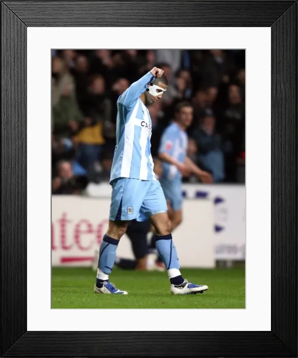 Framed Print : Coventry City FC's FA Cup Upset: Leon Best Celebrates Victory Over Blackburn Rovers Framed Print : Coventry City FC's FA Cup Upset: Leon Best Celebrates Victory Over Blackburn Rovers