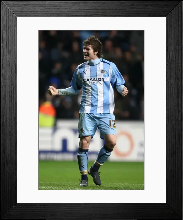 Framed Print : Coventry City's Aron Gunnarsson: FA Cup Fifth Round Replay Victory Celebration vs. Blackburn Rovers (2009) Framed Print : Coventry City's Aron Gunnarsson: FA Cup Fifth Round Replay Victory Celebration vs. Blackburn Rovers (2009)