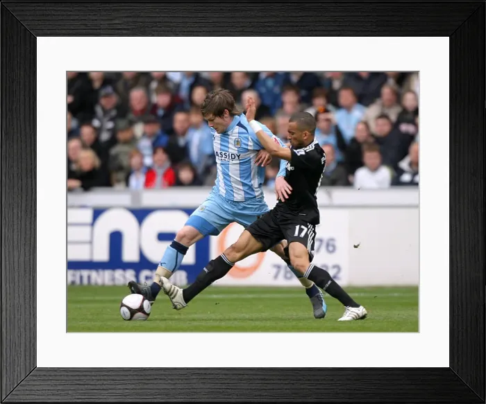 Framed Print : Bosingwa vs. Gunnarsson: A Battle for the Ball in the Intense FA Cup Sixth Round Clash between Coventry City and Chelsea Framed Print : Bosingwa vs. Gunnarsson: A Battle for the Ball in the Intense FA Cup Sixth Round Clash between Coventry City and Chelsea