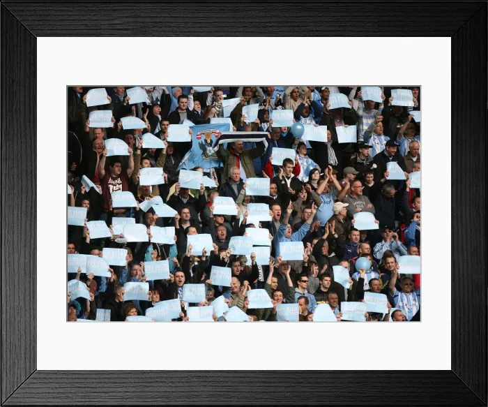 Framed Print : Unwavering Support: Coventry City FC Fans at Ricoh Arena during FA Cup Sixth Round vs Chelsea (7th March 2009) Framed Print : Unwavering Support: Coventry City FC Fans at Ricoh Arena during FA Cup Sixth Round vs Chelsea (7th March 2009)