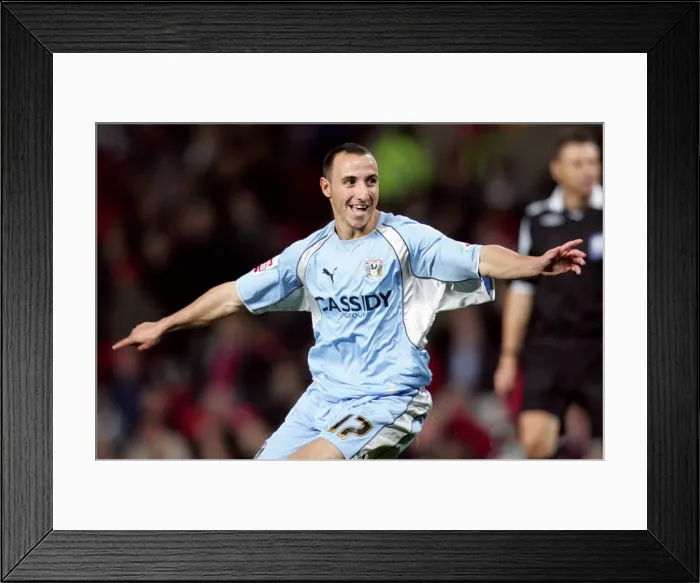 Framed Print : Michael Mifsud's Double Strike: Coventry City's Historic Upset over Manchester United in the Carling Cup (September 2007) Framed Print : Michael Mifsud's Double Strike: Coventry City's Historic Upset over Manchester United in the Carling Cup (September 2007)