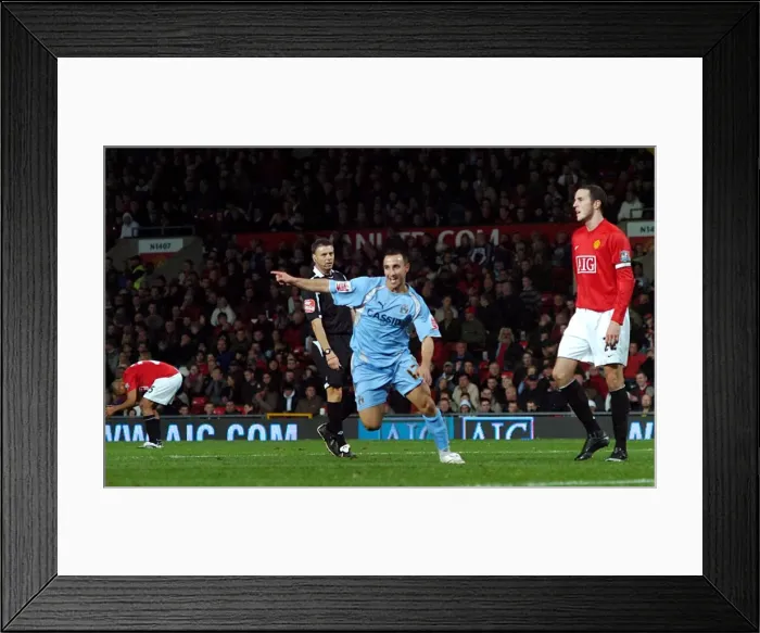 Framed Print : Michael Mifsud's Double Stunner: Coventry City's Historic Upset over Manchester United in the Carling Cup (September 2007) Framed Print : Michael Mifsud's Double Stunner: Coventry City's Historic Upset over Manchester United in the Carling Cup (September 2007)