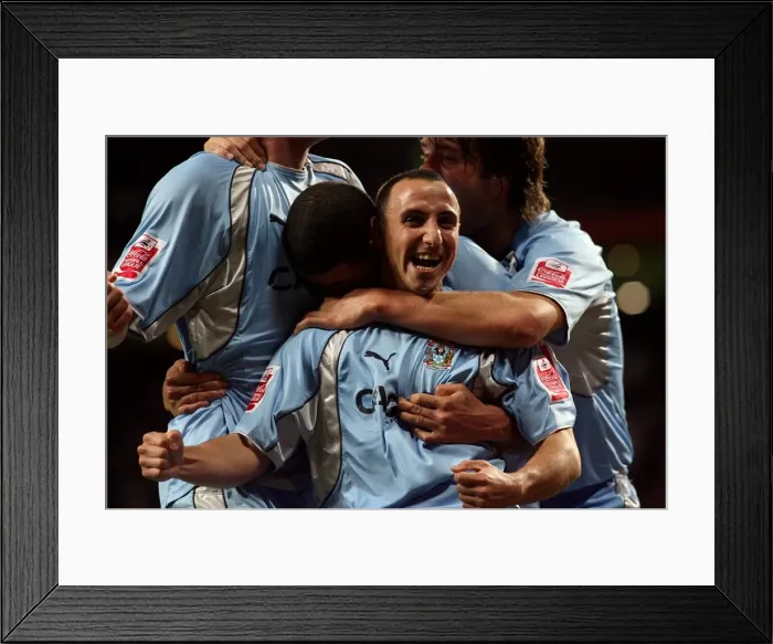 Framed Print : Michael Mifsud's Double Stunner: Coventry City's Historic Upset over Manchester United in Carling Cup (September 2007) Framed Print : Michael Mifsud's Double Stunner: Coventry City's Historic Upset over Manchester United in Carling Cup (September 2007)