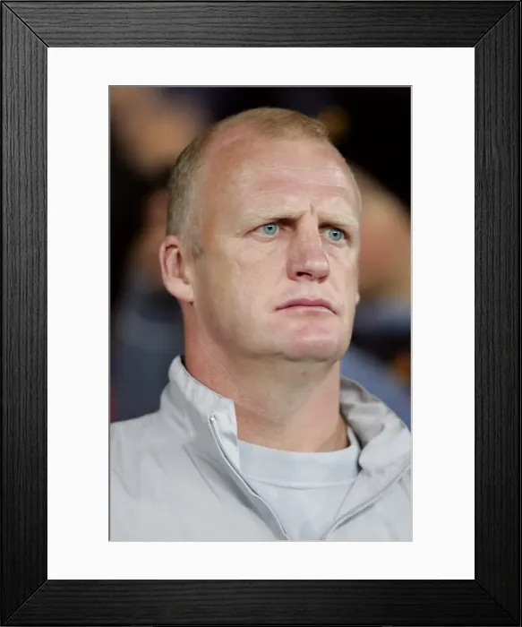 Framed Print : Iain Dowie Leads Coventry City in Carling Cup Third Round Clash at Old Trafford Against Manchester United (2007) Framed Print : Iain Dowie Leads Coventry City in Carling Cup Third Round Clash at Old Trafford Against Manchester United (2007)