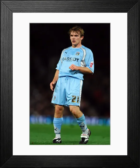 Framed Print : Jay Tabb at Old Trafford: Coventry City's Battle in the Carling Cup Third Round Against Manchester United (September 26, 2007) Framed Print : Jay Tabb at Old Trafford: Coventry City's Battle in the Carling Cup Third Round Against Manchester United (September 26, 2007)