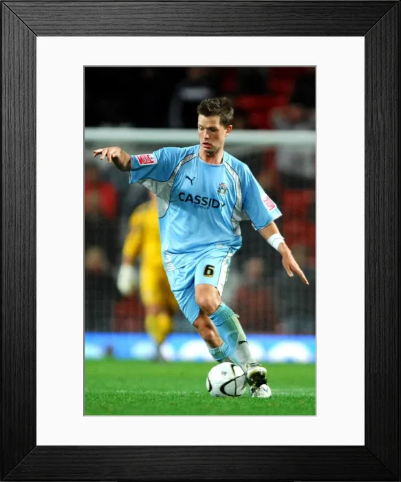 Framed Print : Stephen Hughes at Old Trafford: Coventry City's Battle in the Carling Cup Third Round Against Manchester United (September 2007) Framed Print : Stephen Hughes at Old Trafford: Coventry City's Battle in the Carling Cup Third Round Against Manchester United (September 2007)