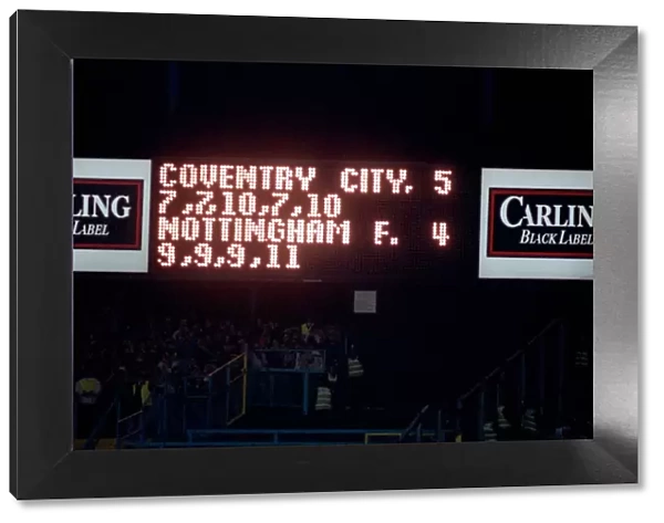 Rumbelows League Cup - Fourth Round - Coventry City v Nottingham Forest