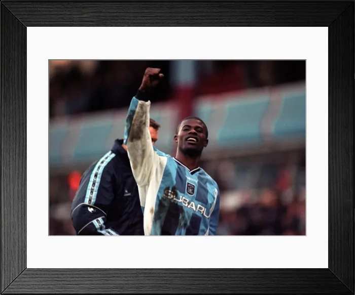 Framed Print : George Boateng's Double: Coventry City's Impressive 4-1 Victory over Aston Villa (FA Carling Premiership, 1999) Framed Print : George Boateng's Double: Coventry City's Impressive 4-1 Victory over Aston Villa (FA Carling Premiership, 1999)