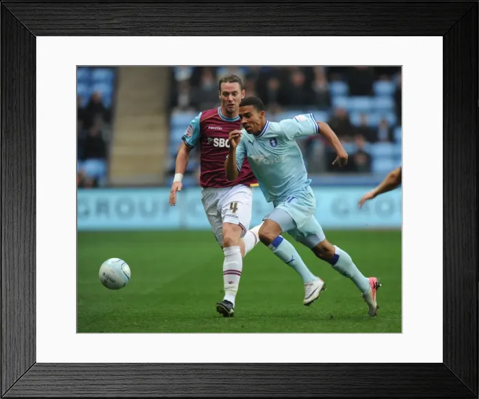 Framed Print : Battle in the Championship: Coventry City vs. West Ham United at Ricoh Arena (November 19, 2011) Framed Print : Battle in the Championship: Coventry City vs. West Ham United at Ricoh Arena (November 19, 2011)