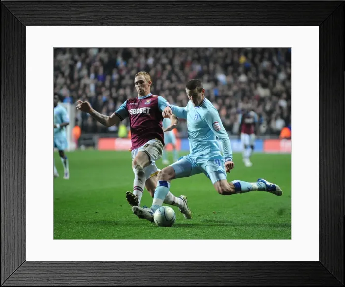 Framed Print : Jutkiewicz vs. Collison: Npower Championship Clash at Ricoh Arena - Coventry City vs. West Ham United (19-11-2011) Framed Print : Jutkiewicz vs. Collison: Npower Championship Clash at Ricoh Arena - Coventry City vs. West Ham United (19-11-2011)