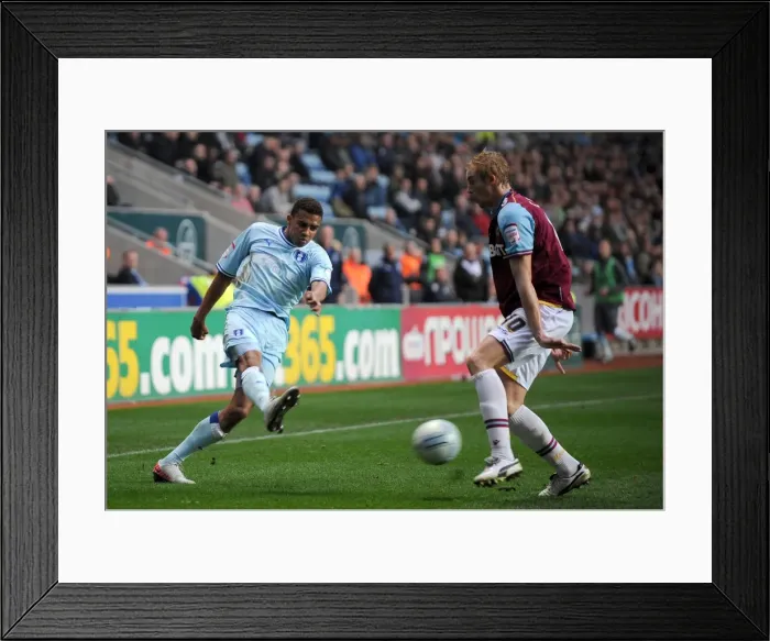 Framed Print : Collison's Block: Coventry City vs. West Ham United - A Championship Showdown (November 19, 2011, Ricoh Arena) Framed Print : Collison's Block: Coventry City vs. West Ham United - A Championship Showdown (November 19, 2011, Ricoh Arena)