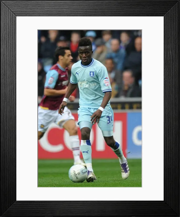 Framed Print : Gael Bigirimana in Action: Coventry City vs. West Ham United (November 19, 2011, Ricoh Arena) Framed Print : Gael Bigirimana in Action: Coventry City vs. West Ham United (November 19, 2011, Ricoh Arena)