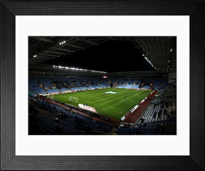 Framed Print : Coventry City vs. Cardiff City: Pre-Match Warm-Up at Ricoh Arena (Npower Football League Championship, 2011-11-22) Framed Print : Coventry City vs. Cardiff City: Pre-Match Warm-Up at Ricoh Arena (Npower Football League Championship, 2011-11-22)