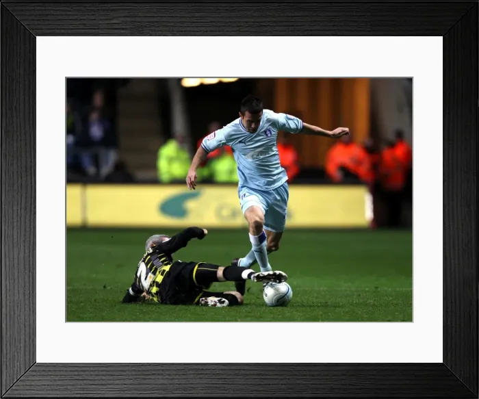 Framed Print : Coventry City vs. Cardiff City: Wood vs. McNaughton - Intense Tackle in Npower Championship Clash (22-11-2011) Framed Print : Coventry City vs. Cardiff City: Wood vs. McNaughton - Intense Tackle in Npower Championship Clash (22-11-2011)