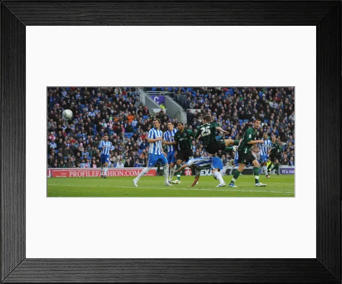 Framed Print : Gary Gardner Scores First Goal for Coventry City Against Brighton and Hove Albion Framed Print : Gary Gardner Scores First Goal for Coventry City Against Brighton and Hove Albion