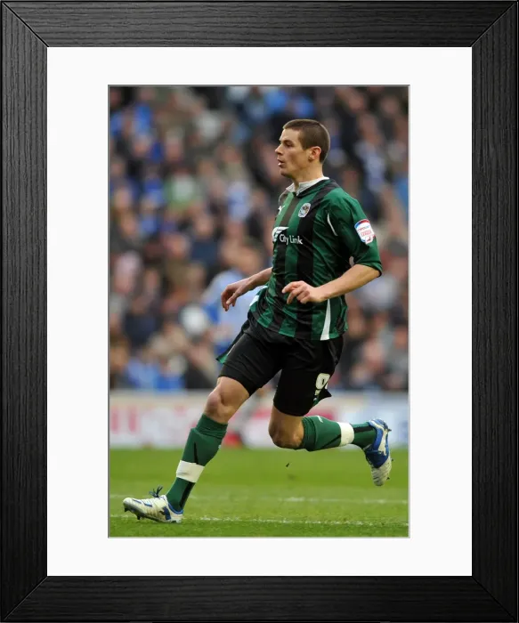 Framed Print : Lucas Jutkiewicz Scores the Winning Goal for Coventry City Against Brighton and Hove Albion in Npower Championship (2011)