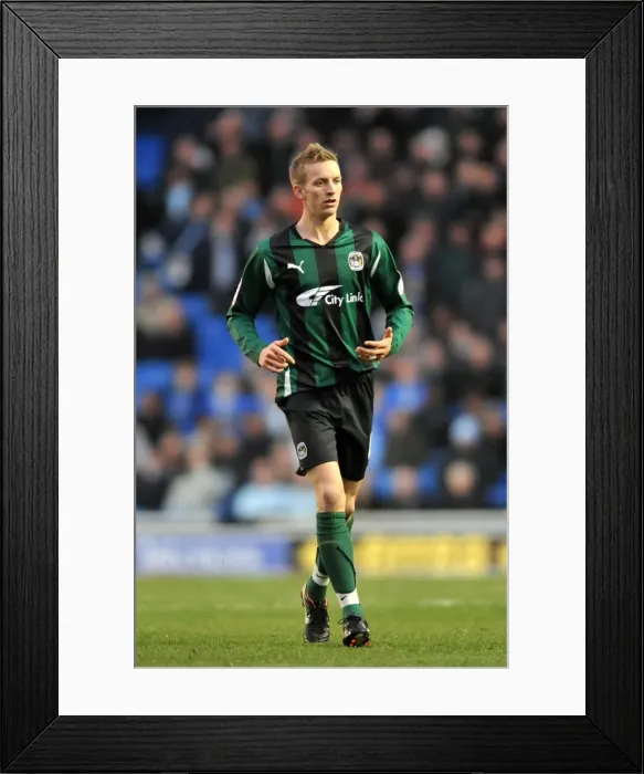 Framed Print : Carl Baker Faces Off Against Brighton and Hove Albion at AMEX Stadium - Npower Championship (2011) Framed Print : Carl Baker Faces Off Against Brighton and Hove Albion at AMEX Stadium - Npower Championship (2011)