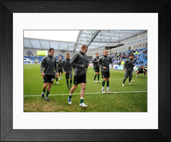 Framed Print : Coventry City Footballers Gear Up for Npower Championship Showdown against Brighton and Hove Albion at AMEX Stadium Framed Print : Coventry City Footballers Gear Up for Npower Championship Showdown against Brighton and Hove Albion at AMEX Stadium