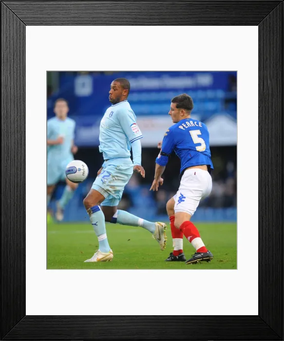 Framed Print : Clash at Fratton Park: Pearce vs. Platt - Coventry City's Intense Npower Championship Showdown with Portsmouth (December 3, 2011) Framed Print : Clash at Fratton Park: Pearce vs. Platt - Coventry City's Intense Npower Championship Showdown with Portsmouth (December 3, 2011)