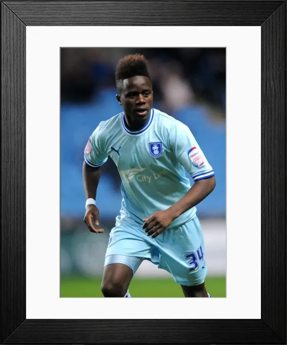Framed Print : Gael Bigirimana in Action: Coventry City vs. Hull City, Npower Championship (10-12-2011, Ricoh Arena)