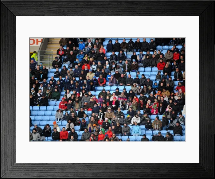 Framed Print : Coventry City vs Hull City: Tense Moment at Ricoh Arena - Fans on Edge (10-12-2011) Framed Print : Coventry City vs Hull City: Tense Moment at Ricoh Arena - Fans on Edge (10-12-2011)