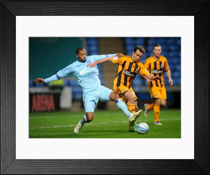 Framed Print : Clash at Ricoh Arena: Platt vs. Garcia - Coventry City vs. Hull City (10-12-2011) Framed Print : Clash at Ricoh Arena: Platt vs. Garcia - Coventry City vs. Hull City (10-12-2011)