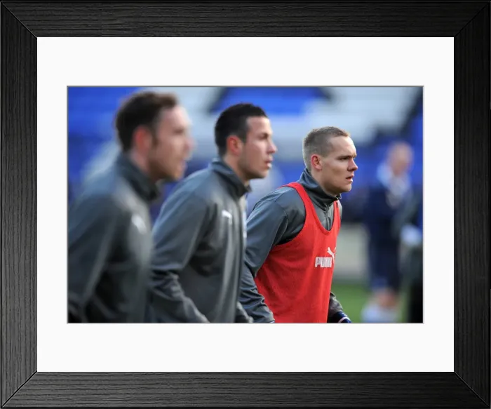 Framed Print : Coventry City FC: Chris Hussey and Team Prepare for Battle against Peterborough United (Npower Championship, 17-12-2011)