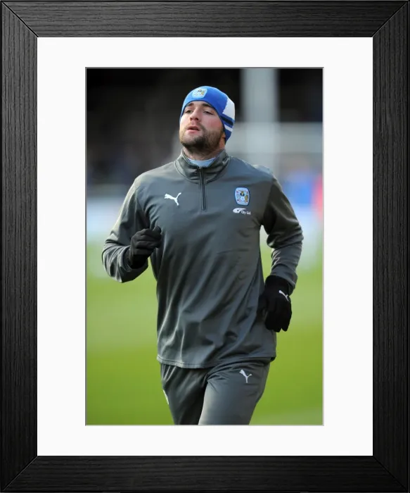 Framed Print : James McPake in Action: Coventry City vs. Peterborough United, Npower Championship (December 17, 2011) Framed Print : James McPake in Action: Coventry City vs. Peterborough United, Npower Championship (December 17, 2011)