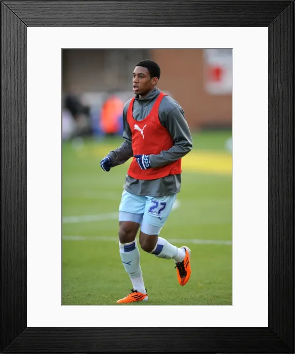 Framed Print : Sean Jeffers in Action for Coventry City vs Peterborough United at London Road (Npower Championship, 17-12-2011)