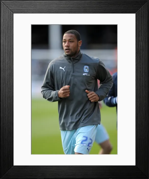 Framed Print : Clive Platt Scores for Coventry City Against Peterborough United in Npower Championship Match (December 17, 2011)