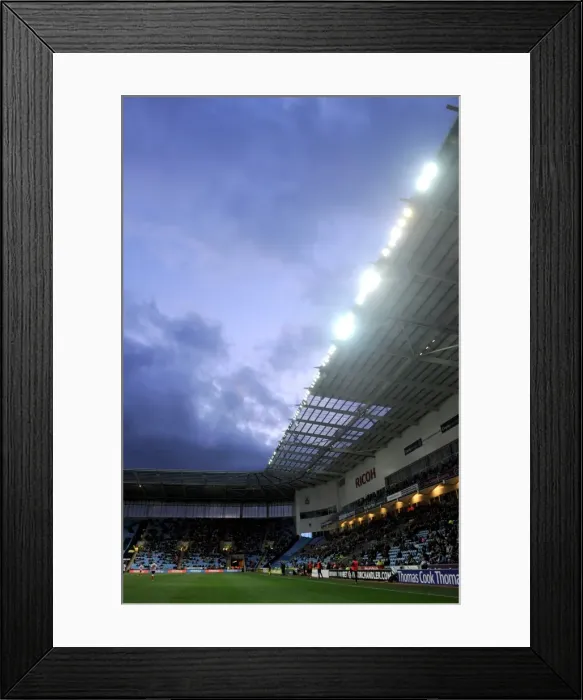 Framed Print : FA Cup Third Round: Coventry City vs Southampton under the Glowing Ricoh Arena Floodlights Framed Print : FA Cup Third Round: Coventry City vs Southampton under the Glowing Ricoh Arena Floodlights