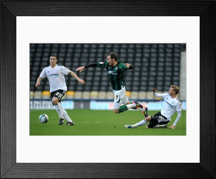 Framed Print : Keogh Fouled by Green: Coventry City vs Derby County Championship Clash at Pride Park Framed Print : Keogh Fouled by Green: Coventry City vs Derby County Championship Clash at Pride Park