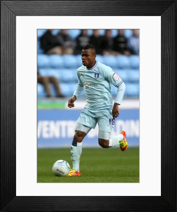 Framed Print : Alex Nimely Scores the Game-Winning Goal: Coventry City vs Middlesbrough (Npower Championship, 21-01-2012)