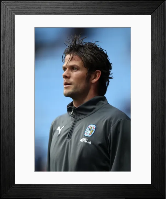 Framed Print : Hreidarsson in Action: Coventry City vs Middlesbrough at Ricoh Arena (2012)