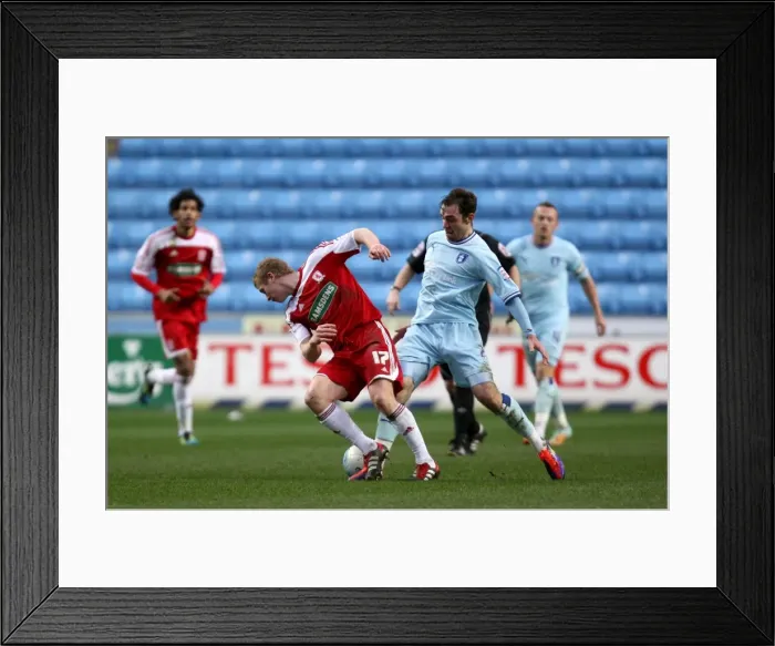 Framed Print : Battle for the Ball: Keogh vs. Robson - Coventry City vs. Middlesbrough Championship Clash (21-01-2012) Framed Print : Battle for the Ball: Keogh vs. Robson - Coventry City vs. Middlesbrough Championship Clash (21-01-2012)