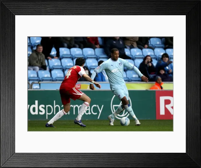 Framed Print : Clash at Ricoh Arena: Platt vs. Williams - A Battle for Supremacy (Coventry City vs. Middlesbrough, 21-01-2012)
