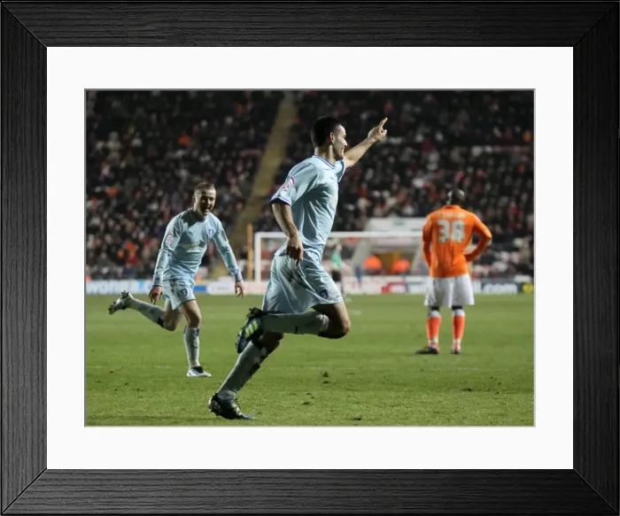 Framed Print : Connor Thomas's Thrilling Goal: Coventry City's Championship Victory over Blackpool (31-01-2012) Framed Print : Connor Thomas's Thrilling Goal: Coventry City's Championship Victory over Blackpool (31-01-2012)