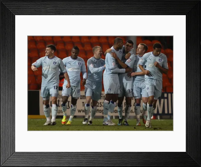 Framed Print : Conor Thomas's Game-Winning Goal: Coventry City's Triumph at Bloomfield Road (Npower Championship 2012)