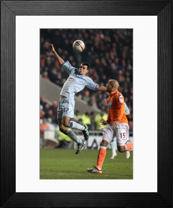 Framed Print : Conor Thomas Scores the Game-Winning Goal for Coventry City against Blackpool (31-01-2012)