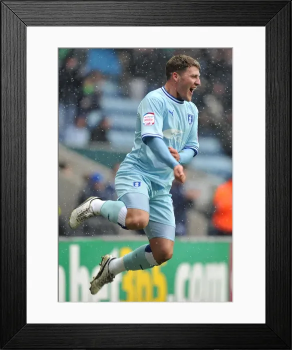Framed Print : Gary Deegan's Double Delight: Coventry City's Second Goal vs. Ipswich (04-02-2012) Framed Print : Gary Deegan's Double Delight: Coventry City's Second Goal vs. Ipswich (04-02-2012)