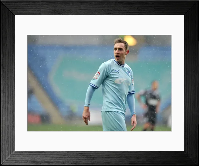 Framed Print : Richard Keogh in Action for Coventry City vs Ipswich Town, Npower Championship (04-02-2012) Framed Print : Richard Keogh in Action for Coventry City vs Ipswich Town, Npower Championship (04-02-2012)