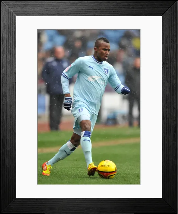 Framed Print : Alex Nimely Scores the Dramatic Winning Goal for Coventry City against Ipswich Town (Npower Championship, 04-02-2012) Framed Print : Alex Nimely Scores the Dramatic Winning Goal for Coventry City against Ipswich Town (Npower Championship, 04-02-2012)