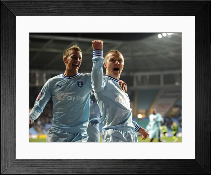 Framed Print : Gary McSheffrey's Thrilling Goal Celebration: Coventry City vs Leeds United (Npower Championship, 14-02-2012) Framed Print : Gary McSheffrey's Thrilling Goal Celebration: Coventry City vs Leeds United (Npower Championship, 14-02-2012)