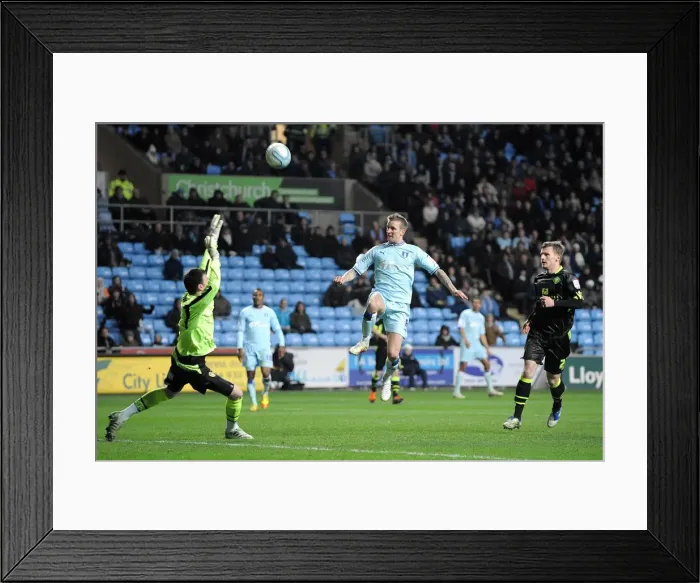 Framed Print : Carl Baker's Goal-bound Moment: Coventry City vs Leeds United, Npower Championship (February 14, 2012, Ricoh Arena) Framed Print : Carl Baker's Goal-bound Moment: Coventry City vs Leeds United, Npower Championship (February 14, 2012, Ricoh Arena)