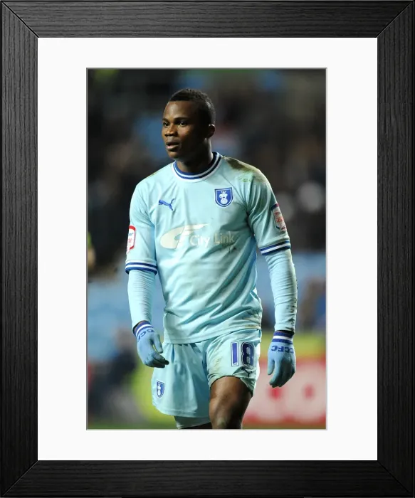 Framed Print : Coventry City's Alex Nimely Scores Game-Winning Goal Against Leeds United at Ricoh Arena (February 14, 2012, Npower Championship) Framed Print : Coventry City's Alex Nimely Scores Game-Winning Goal Against Leeds United at Ricoh Arena (February 14, 2012, Npower Championship)