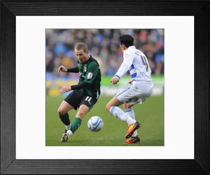 Framed Print : Battle for the Ball: Jem Karacan vs. Gary McSheffrey - Coventry City vs. Reading, Npower Championship (February 11, 2012, Madejski Stadium) Framed Print : Battle for the Ball: Jem Karacan vs. Gary McSheffrey - Coventry City vs. Reading, Npower Championship (February 11, 2012, Madejski Stadium)