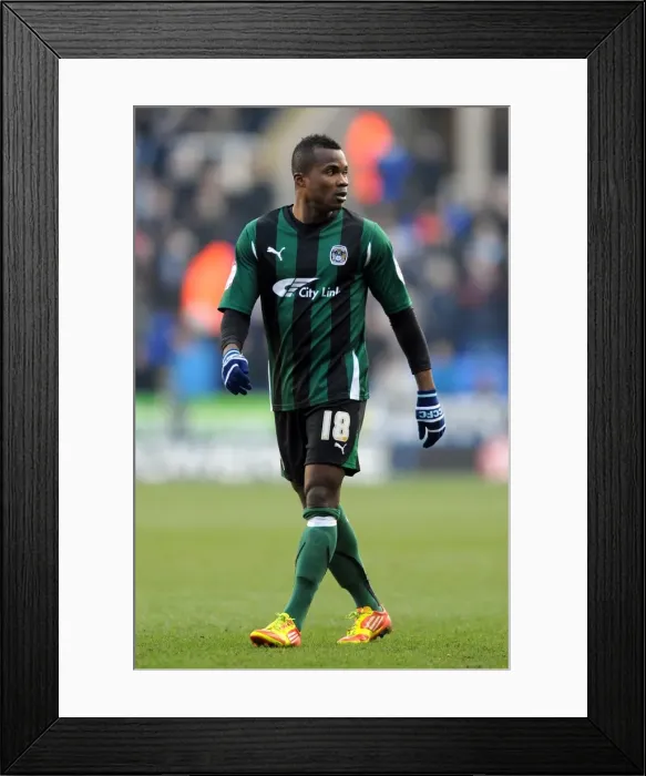 Framed Print : Alex Nimely's Dramatic Last-Minute Winner for Coventry City against Reading (11-02-2012) Framed Print : Alex Nimely's Dramatic Last-Minute Winner for Coventry City against Reading (11-02-2012)