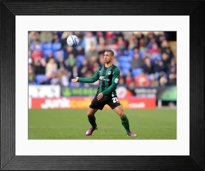 Framed Print : Jordan Clarke in Action: Coventry City vs. Reading, Npower Championship (February 11, 2012, Madejski Stadium) Framed Print : Jordan Clarke in Action: Coventry City vs. Reading, Npower Championship (February 11, 2012, Madejski Stadium)