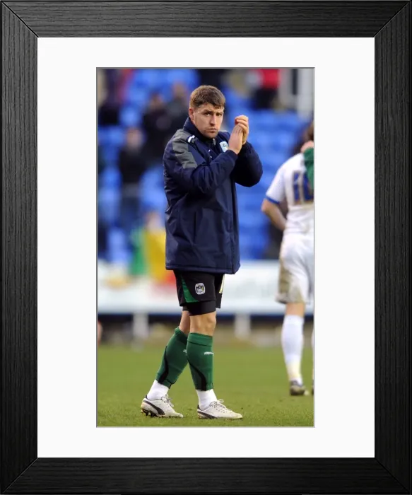 Framed Print : Gary Deegan vs. Reading: A Fierce Face-Off in the Npower Championship (11-02-2012) Framed Print : Gary Deegan vs. Reading: A Fierce Face-Off in the Npower Championship (11-02-2012)